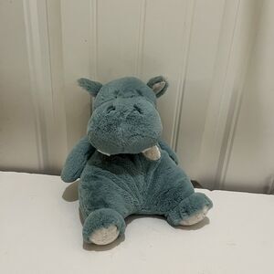 Baby Gund Oh So Snuggly Hippo Plush Floppy Lovey 12" Green Soft Beanie Stuff Toy